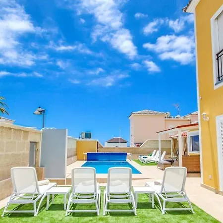 Villa Playa De Fanabe Sleeps 10 Pool Air Con Wifi Costa Adeje (Tenerife)